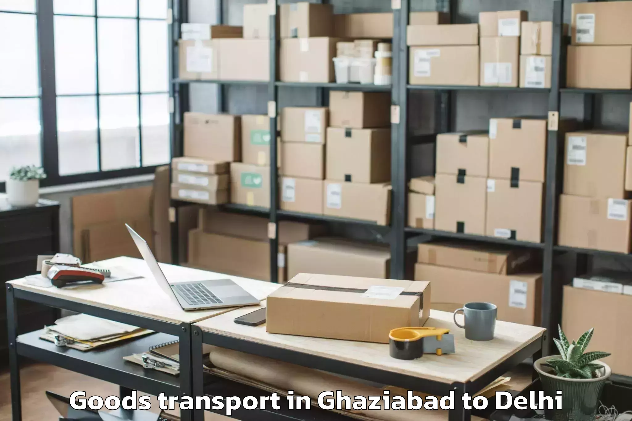 Top Ghaziabad to Parsvnath Mall Akshardham Goods Transport Available